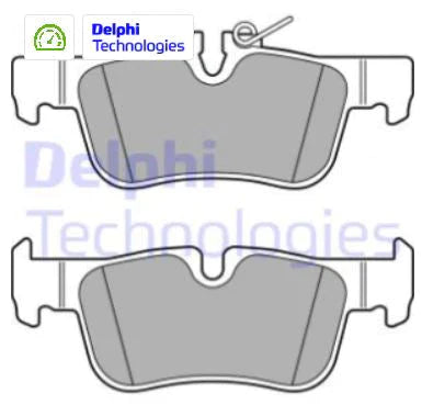 Delphi REAR Brake pad B47C20AX1 (20d,20dx) Diesel LP2719
